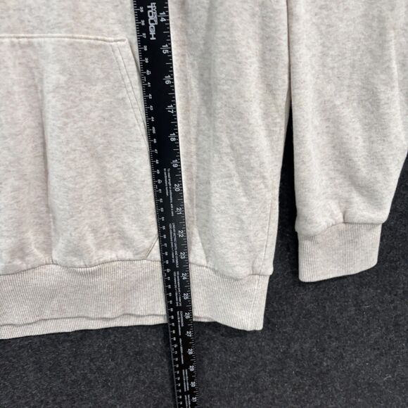 Under Armour UA Rival Hoodie Womens Medium Cream Fleece Kangaroo Pocket Pullover - Picture 4 of 8